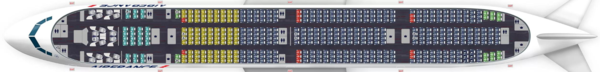 Air France Boeing 777-200 и 777-300ER салонының схемасы